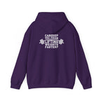 Cardio = Lift Weights Faster - Unisex Heavy Blend Hooded Sweatshirt - White Print on Front & Back