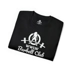 Barbell Club White Classic Logo - Unisex Ultra Cotton Tee
