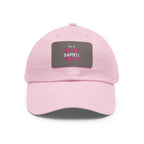 I'm A Barbell Girl - Dad Hat with Leather Patch (Rectangle)