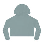 Women’s Cropped Hooded Sweatshirt - Black Classic Logo