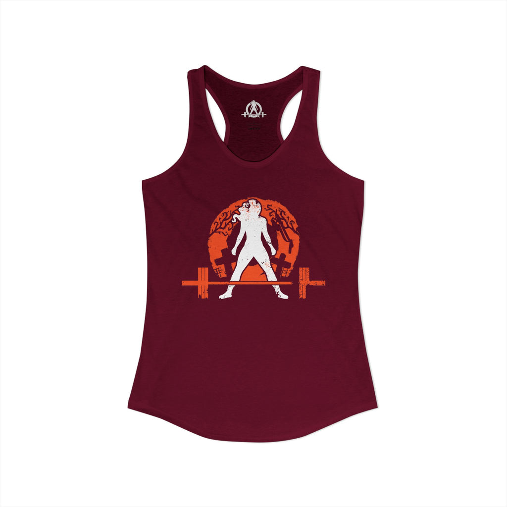 Halloween Graveyard - Women's Ideal Racerback Tank - Plain Back