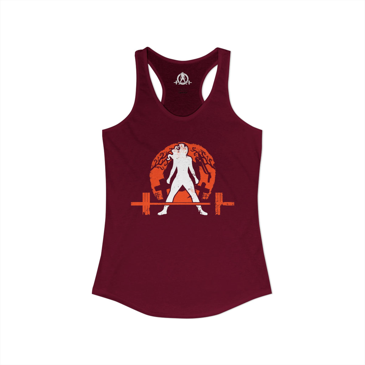 Halloween Graveyard - Women's Ideal Racerback Tank - Plain Back