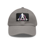 Dad Hat with Leather Patch (Rectangle) - USA Dark Logo
