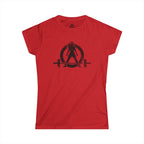 I Could Squat You - Women's Softstyle Tee - Black - Front & Back Logo
