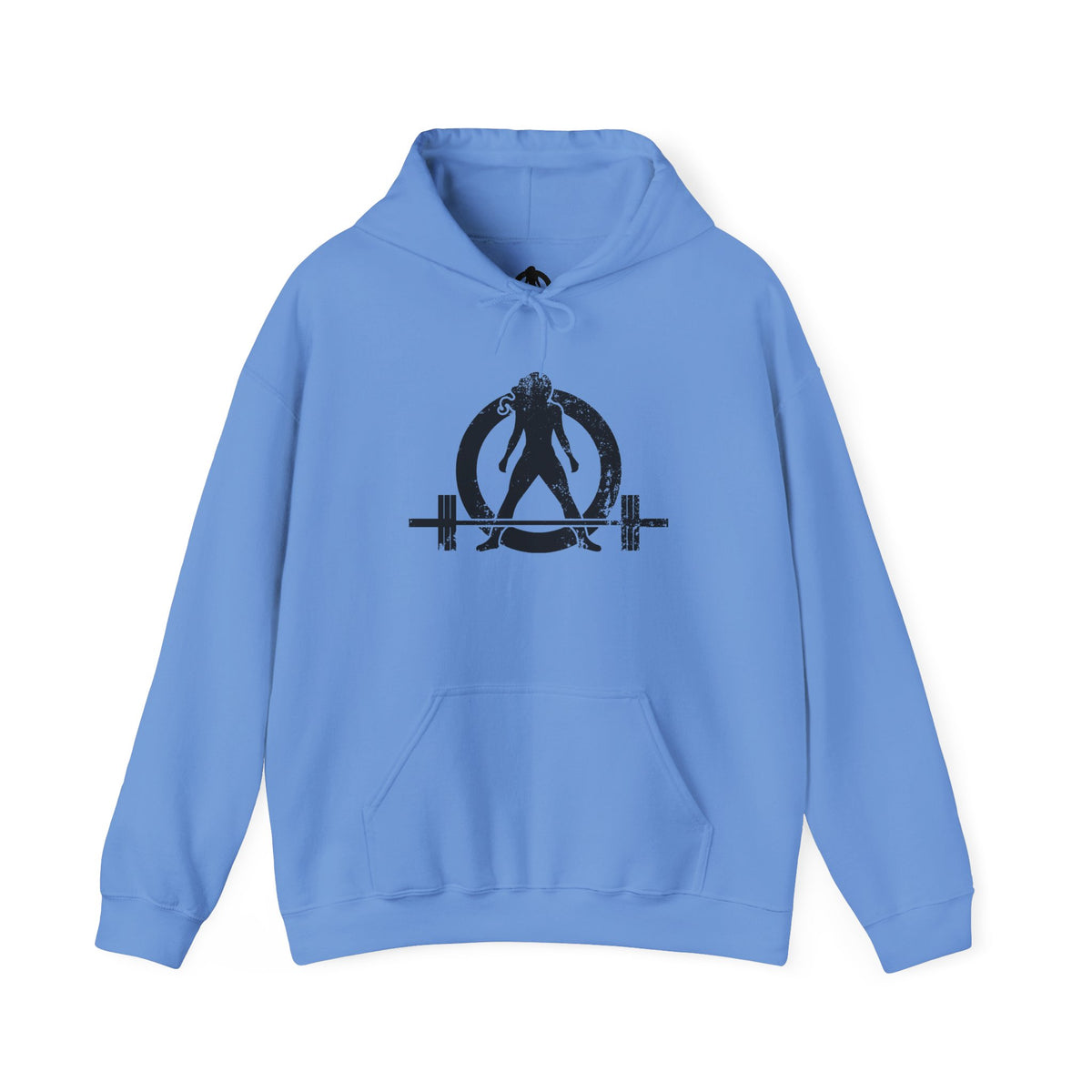 WWLW Distressed Black Logo Hoodie – Unisex Heavy Blend
