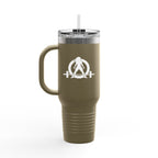 I Don't Want To Look Skinny I Want To Look Like I Can Kick Your Ass - 40oz Insulated Travel Mug