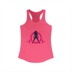 Women's Ideal Racerback Tank - Classic Logo Dark - Plain Back