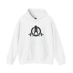 Everything Hurts & I'm Hungry  - Unisex Heavy Blend Hooded Sweatshirt  - Black Print Front and Back