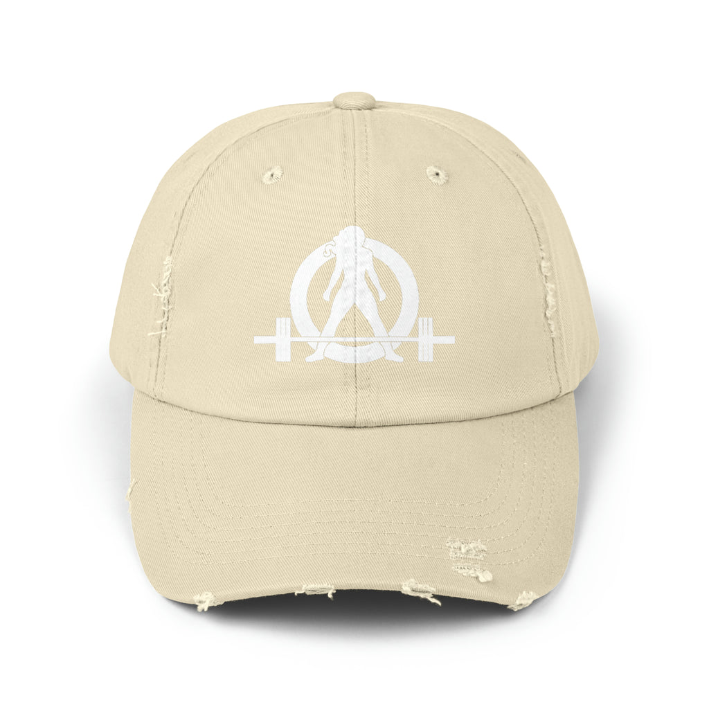 Unisex Distressed Cap - White Distressed Logo