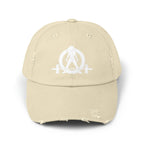 Unisex Distressed Cap - White Distressed Logo