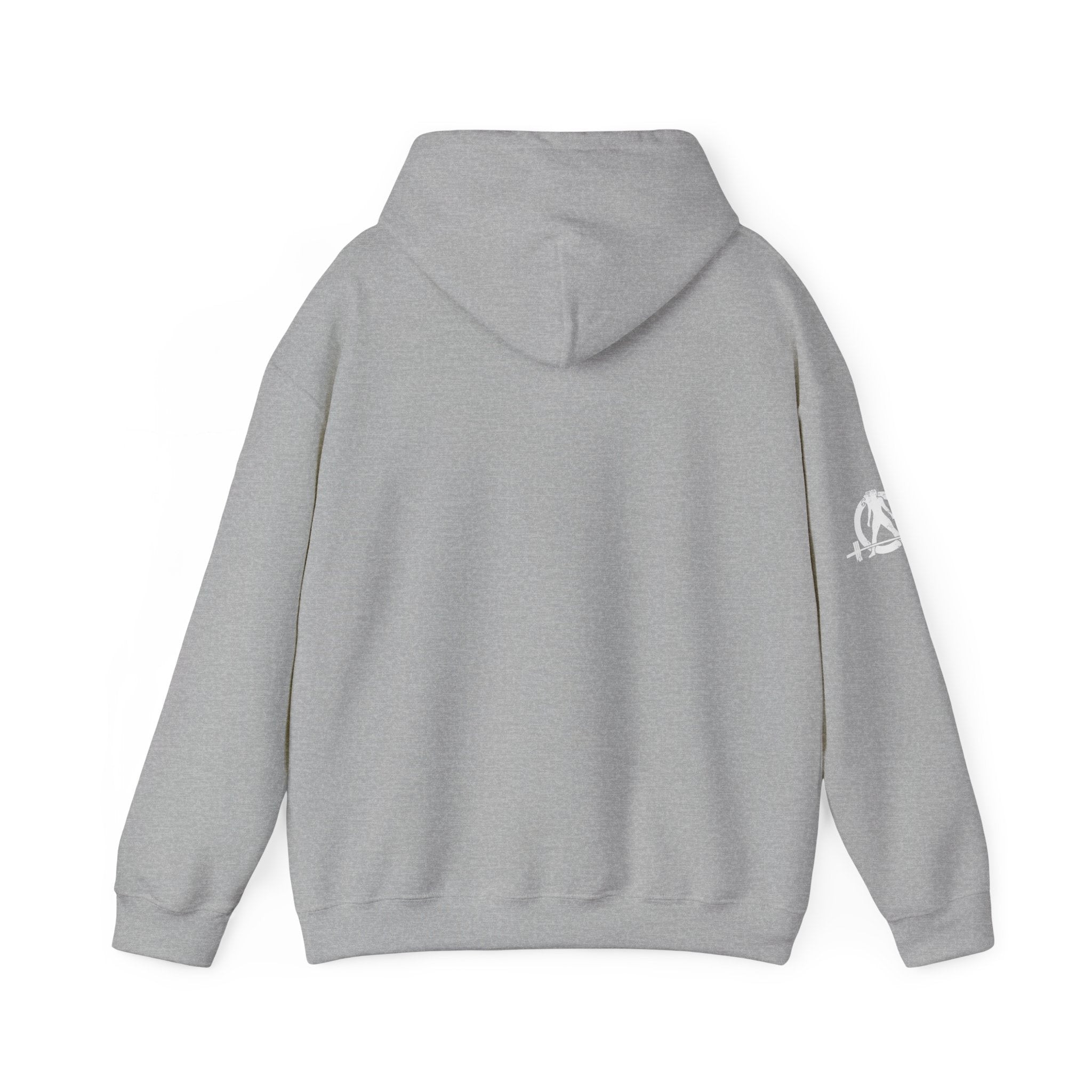 Lift Heavy Pet Cats - Unisex Heavy Blend Hooded Sweatshirt - White Logo