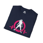 Unisex Softstyle T-Shirt - Color Distressed Logo - Plain Back