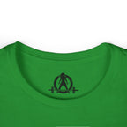 USA Barbell - Women's Softstyle Tee - Black Front Logo