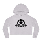 Women’s Cropped Hooded Sweatshirt - Black Classic Logo