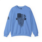 USA Barbell - Unisex Heavy Blend™ Crewneck Sweatshirt - Black Logo