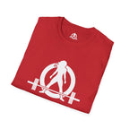 Cardio?  Lift Weights Faster - Unisex Softstyle T-Shirt - Logo Front & Back