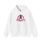 Distressed Logo - Unisex Heavy Blend Hooded Sweatshirt - Inverted Logo  (BEST SELLER)