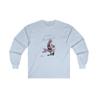 Strong Is Beautiful Comic - Unisex Ultra Cotton Long Sleeve Tee - White Front Logo Plain Back