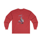 Strong Is Beautiful Comic - Unisex Ultra Cotton Long Sleeve Tee - White Front Logo Plain Back