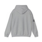 Coffee & Barbells  - Unisex Heavy Blend Hooded Sweatshirt - Black Logo on Front & Right Sleeve