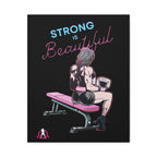 Strong is Beautiful Cartoon - Motivational Wall Art - Canvas