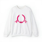 Distressed Logo - Unisex Heavy Blend™ Crewneck Sweatshirt - Inverted Color Logo