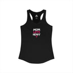 Mom Lifts Heavy – Women's Ideal Racerback Tank – Front Print