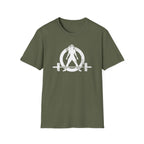 Kick Your Ass – Unisex Softstyle Tee | Distressed White Front, Plain Back
