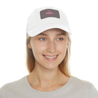 I'm A Barbell Girl - Dad Hat with Leather Patch (Rectangle)