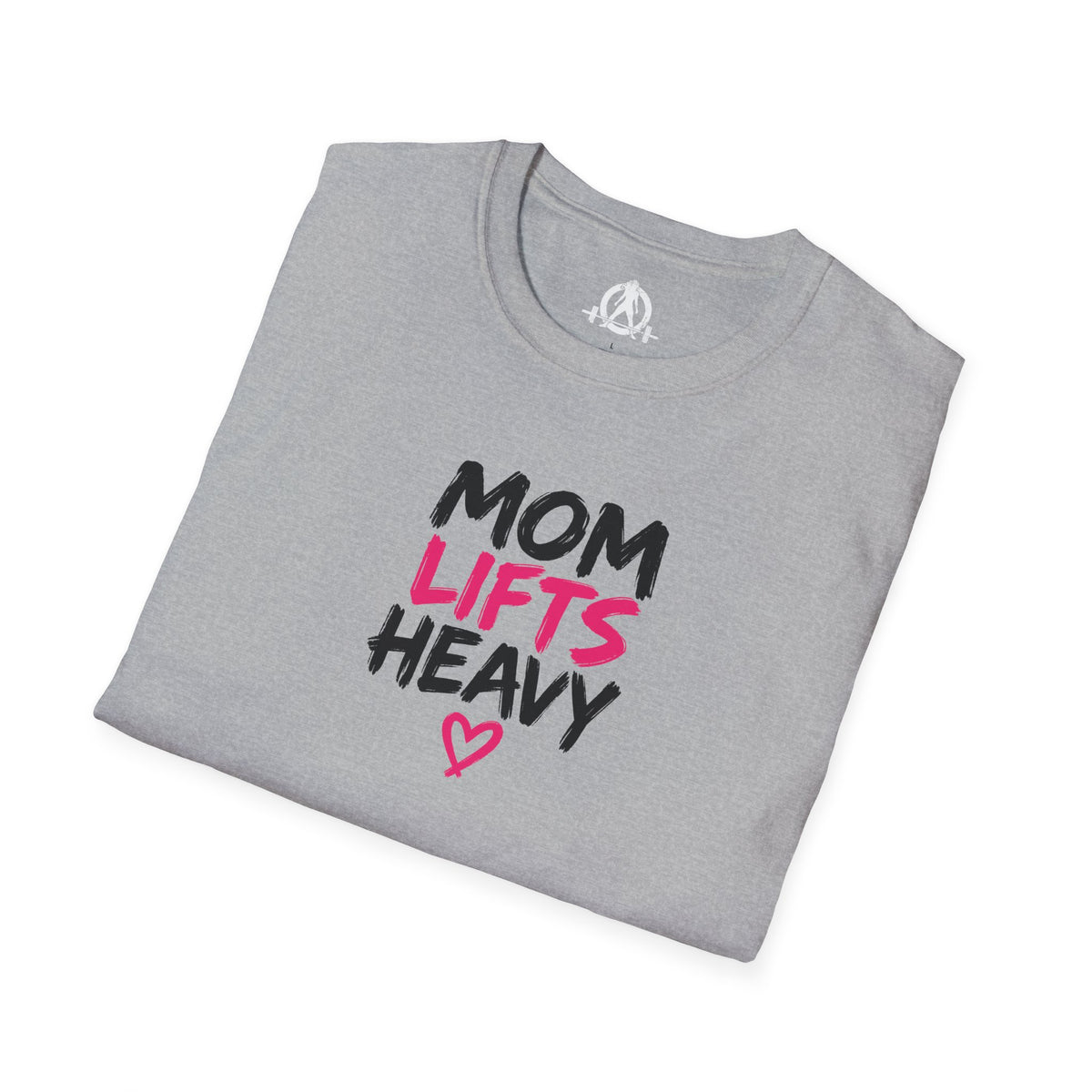 Mom Lifts Heavy – Unisex Softstyle Tee – Black Print
