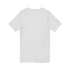 Coffee & Barbells - Unisex Jersey Short Sleeve V-Neck Tee - Black Logo Plain Back