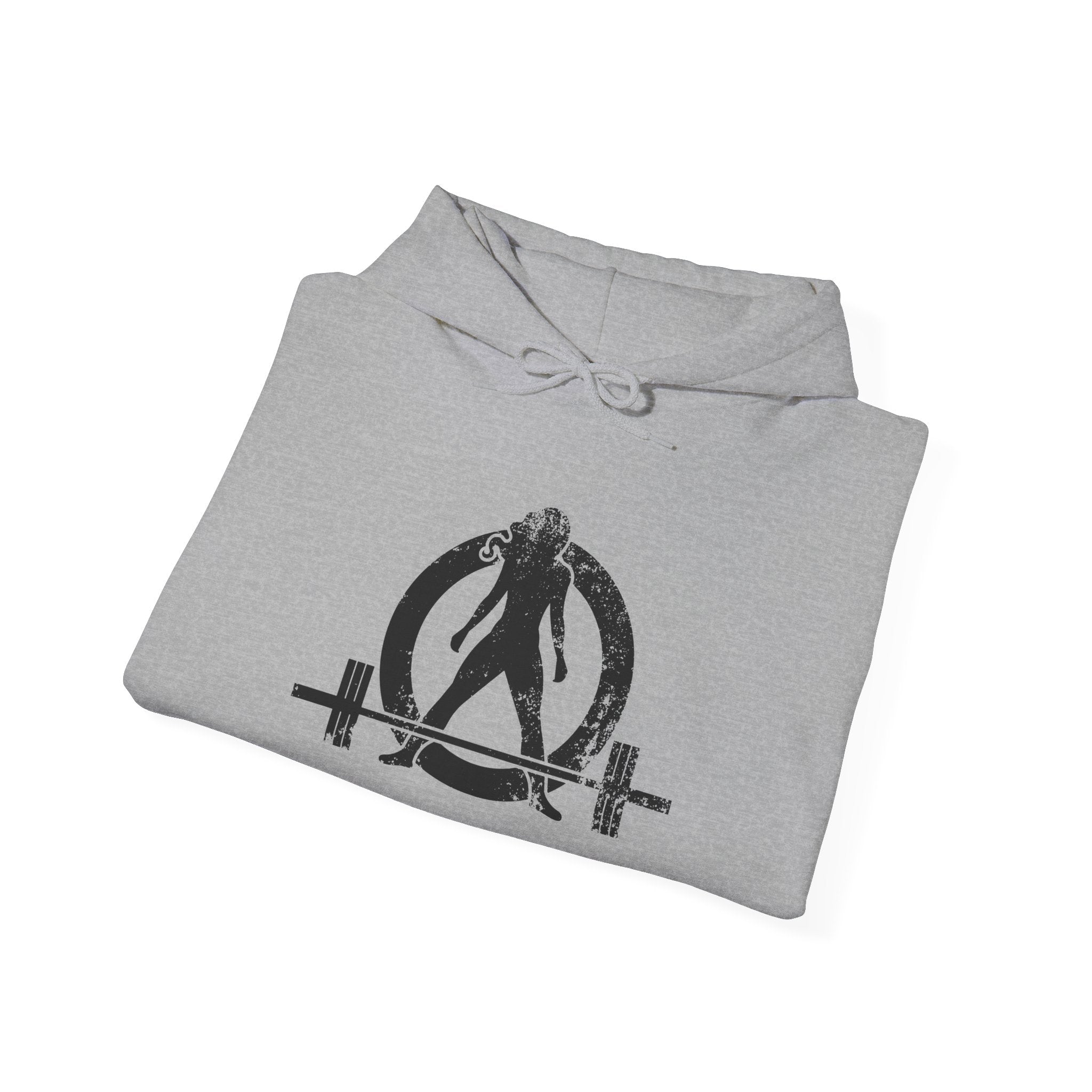 Strong Is Beautiful - Distressed Black Logo - Unisex Heavy Blend Hooded Sweatshirt