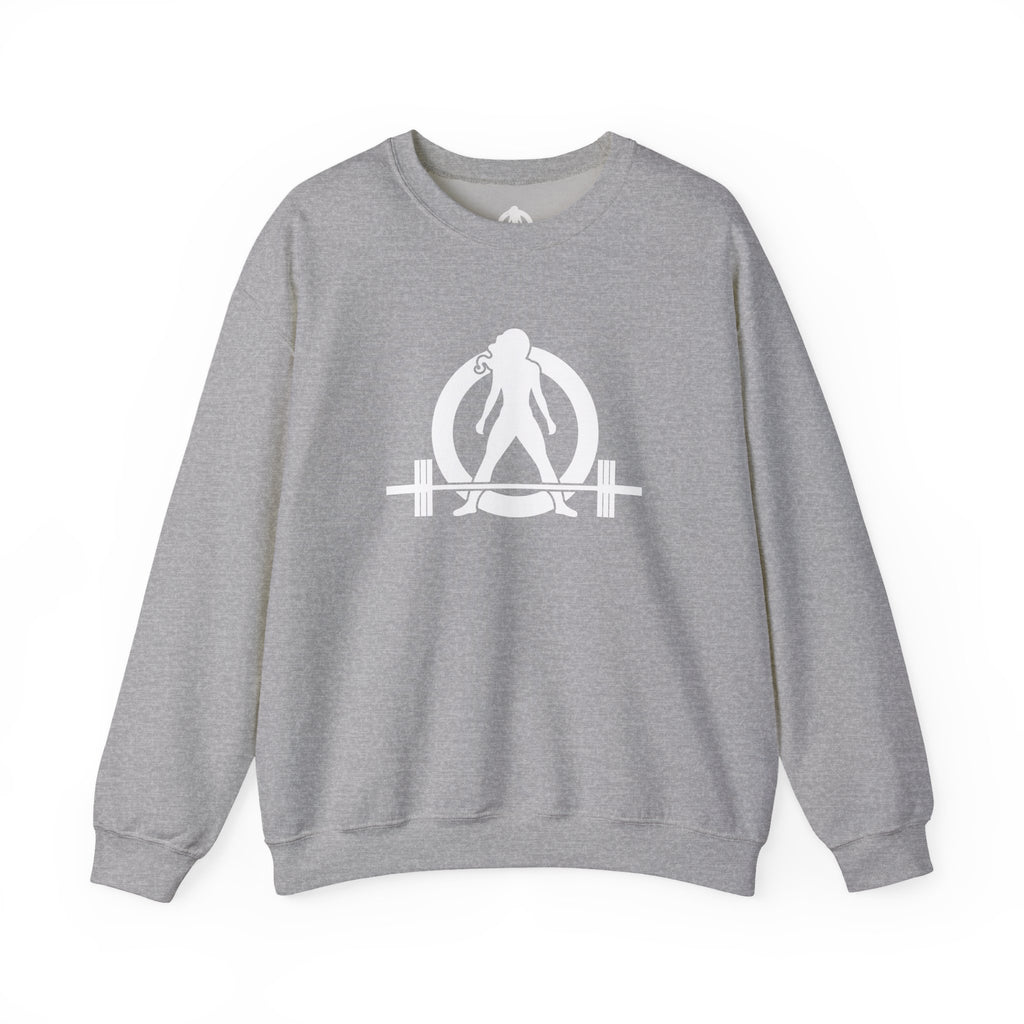 Grandma Lifts - Crewneck Sweatshirt — Front & Back White Logo