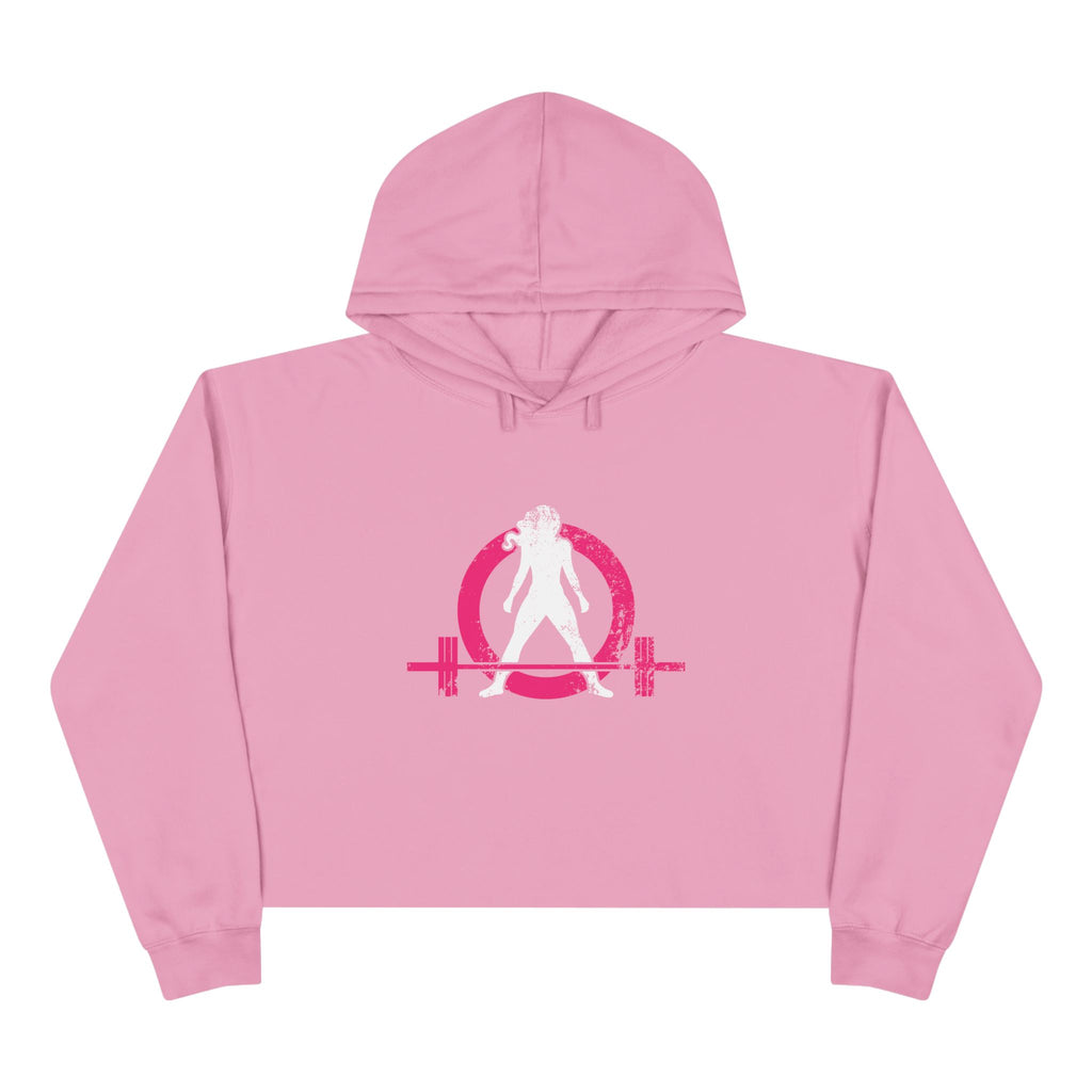 Empowered Crop Hoodie – For Strong Women Who Lift - Classic Logo