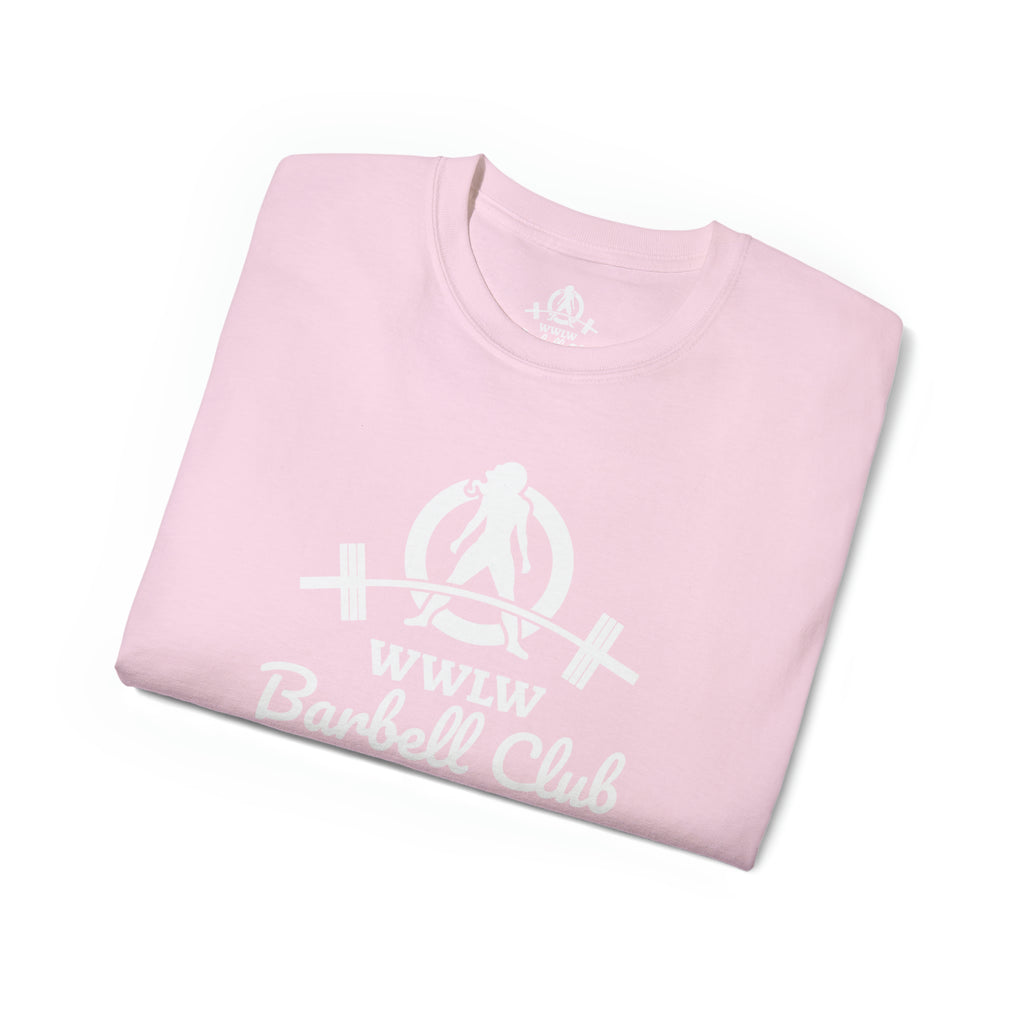 Barbell Club - Unisex Ultra Cotton Tee - White Logo