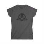 I Could Squat You - Women's Softstyle Tee - Black - Front & Back Logo
