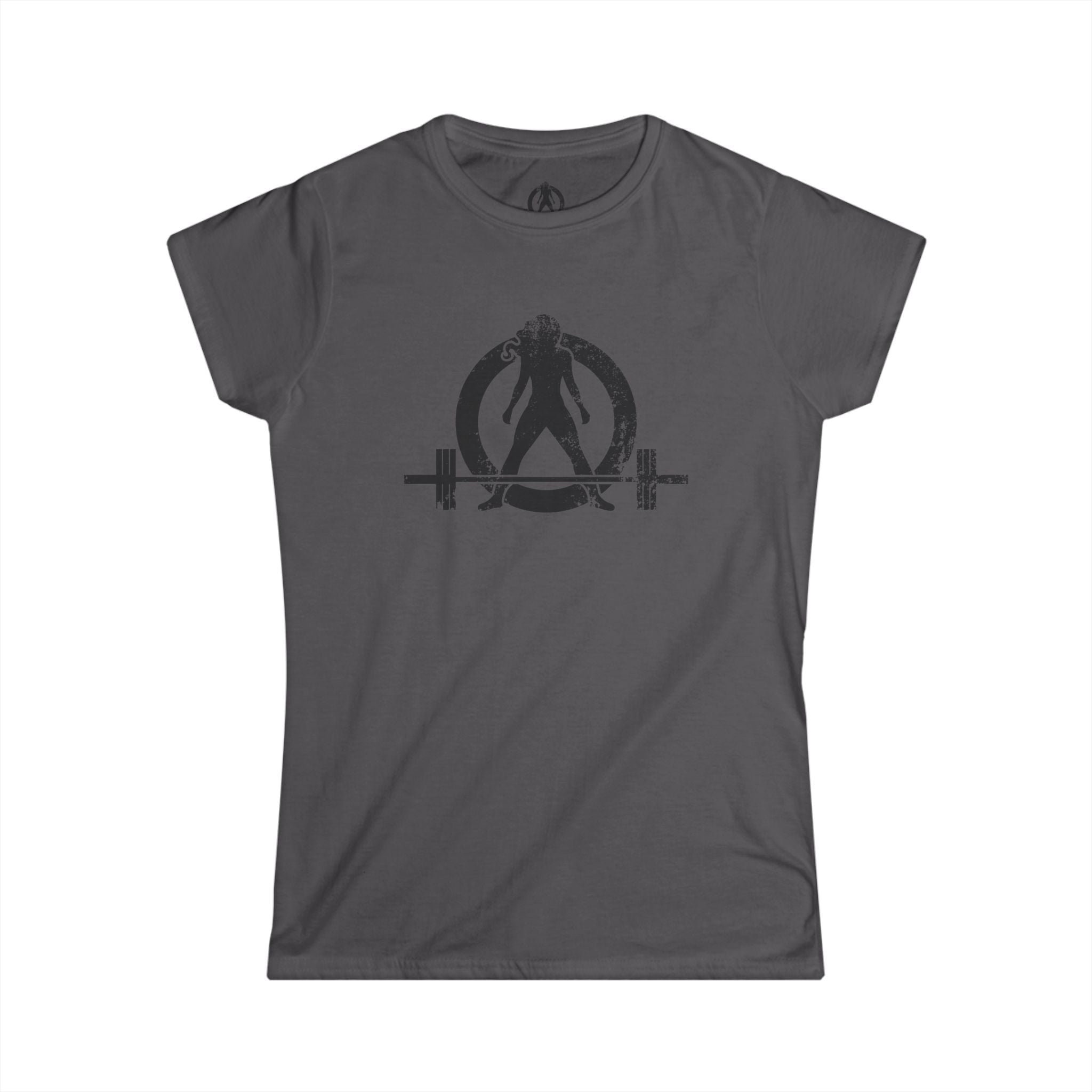 I Could Squat You - Women's Softstyle Tee - Black - Front & Back Logo