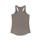 Goal Weight Strong AF - Simple - Women's Ideal Racerback Tank - Black Front Logo Plain Back