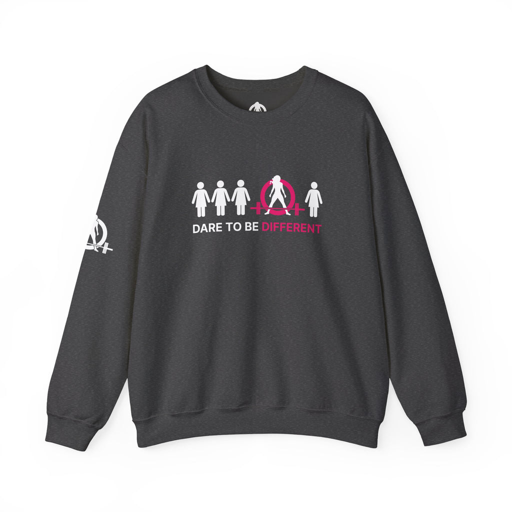 Dare To Be Different - Deadlift - Unisex Heavy Blend™ Crewneck Sweatshirt - Front  Logo Plain Back