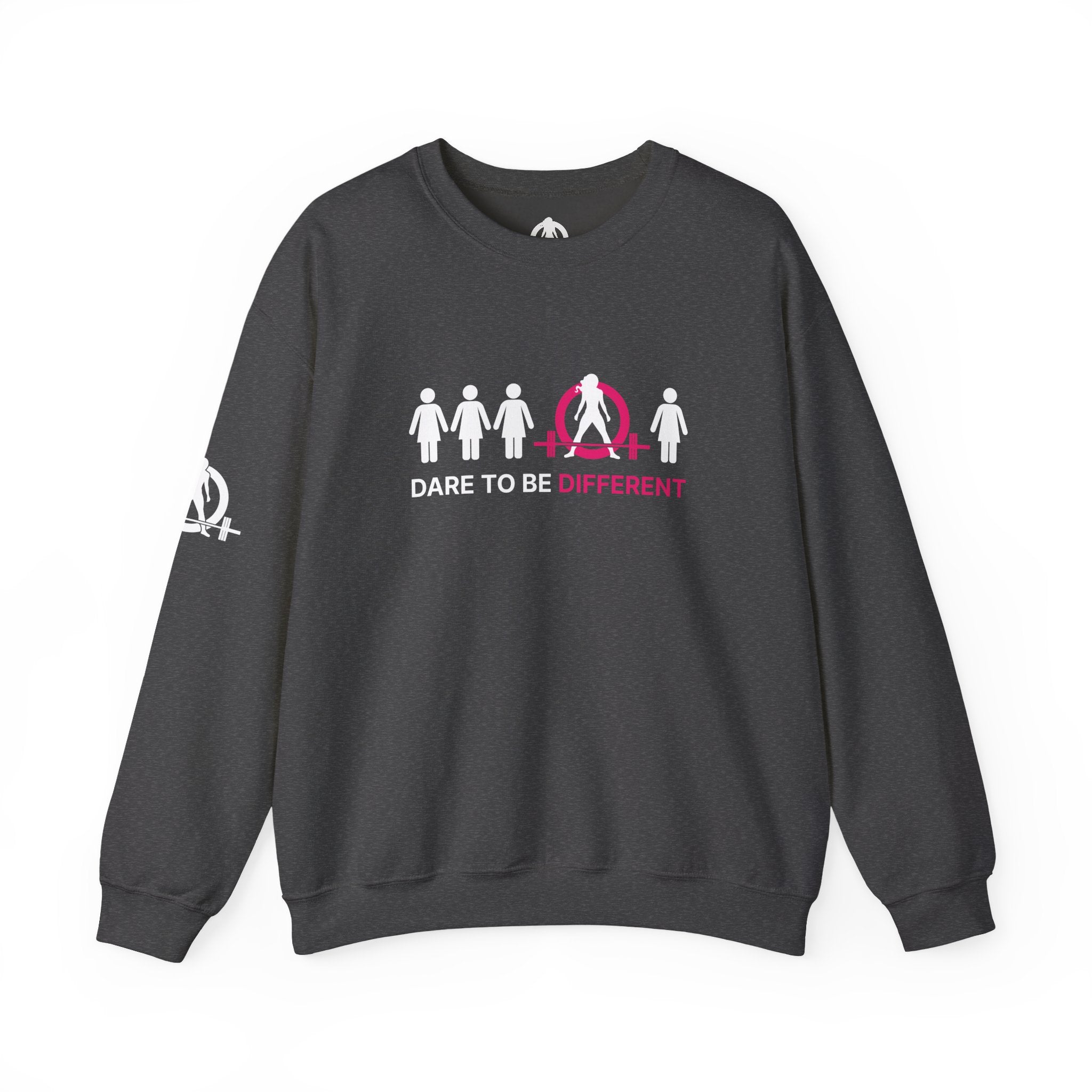 Dare To Be Different - Deadlift - Unisex Heavy Blend™ Crewneck Sweatshirt - Front  Logo Plain Back