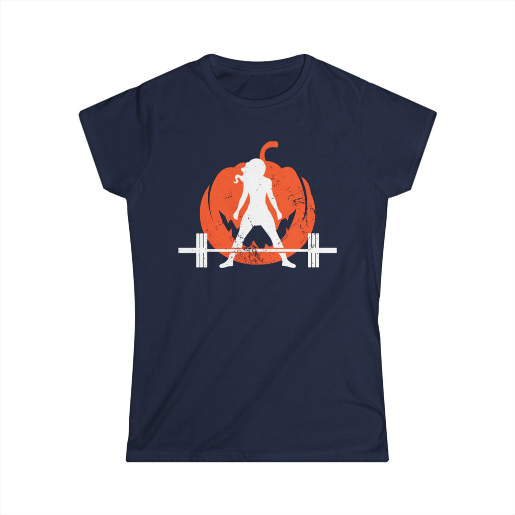 Women's Softstyle Tee - WWLW Halloween -  Pumpkin  Version - Front Logo Plain Back