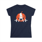 Women's Softstyle Tee - WWLW Halloween -  Pumpkin  Version - Front Logo Plain Back