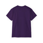 Lift Heavy Shit - Unisex Ultra Cotton Tee - Front Black Logo - Plain Back