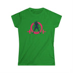 Women's Softstyle Tee - WWLW Distressed Color Logo - Plain Back