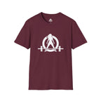 STRONG NOT SKINNY - Unisex Soft-style Tee - White Front & Back Logo