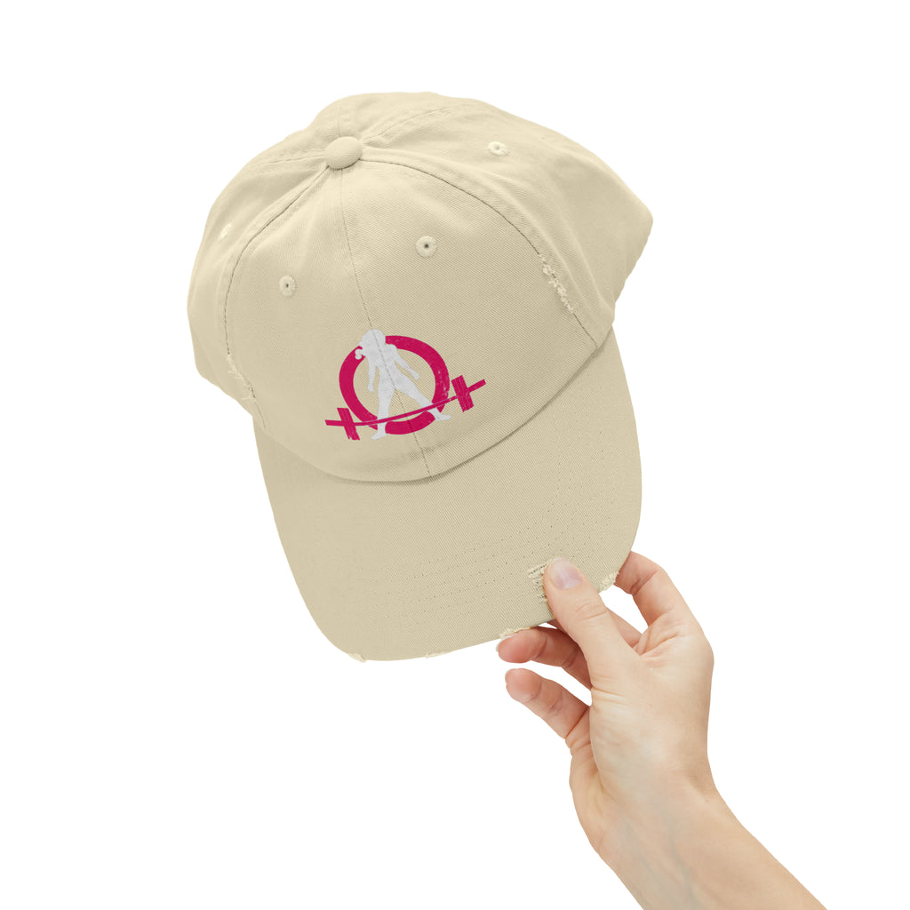 Unisex Distressed Cap - Classic Color Distressed Logo