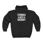 Strong Not Skinny - Unisex Heavy Blend™ Full Zip Hooded Sweatshirt – Front & Back Logo