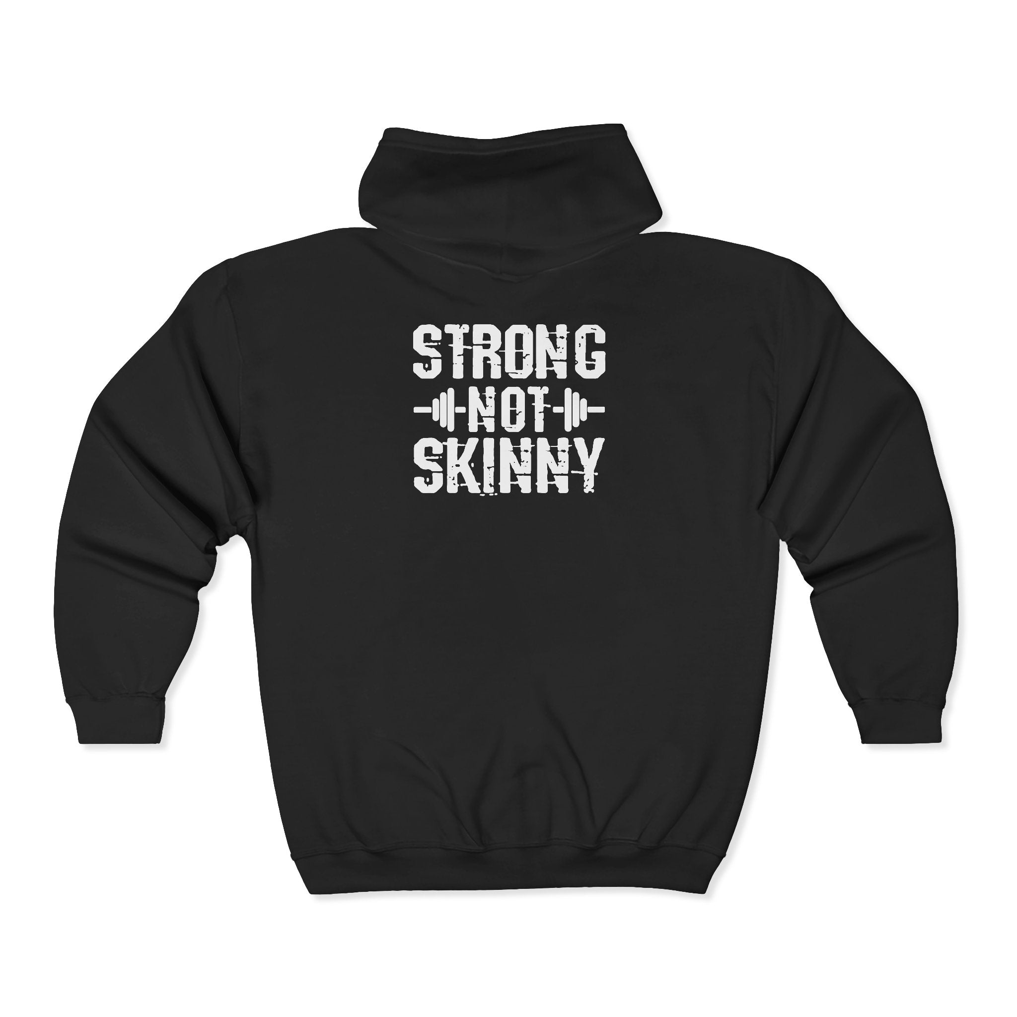 Strong Not Skinny - Unisex Heavy Blend™ Full Zip Hooded Sweatshirt – Front & Back Logo