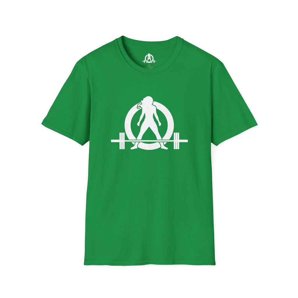 Iron Sharpens Iron - Unisex Softstyle T-Shirt - White Logo Front & Back