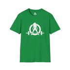 Iron Sharpens Iron - Unisex Softstyle T-Shirt - White Logo Front & Back